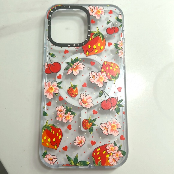 Casetify Strawberry Blossom iPhone 14 Pro Max Case GUC - Picture 3 of 3